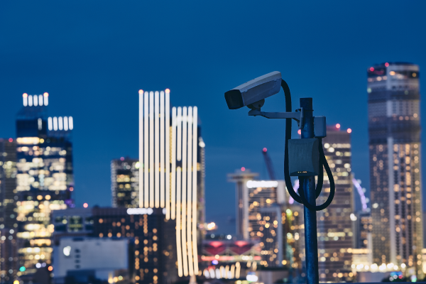 security-camera-against-urban-skyline